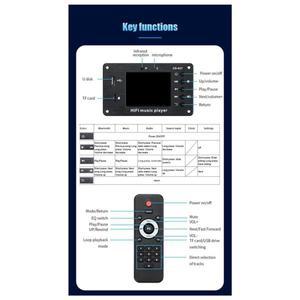 BTLIFE-2Pcs 2.8 인치 컬러 스크린 블루투스 5.1 자동차 동기화 무손실 디코딩 보드 시간 알람 시계 Fm 오