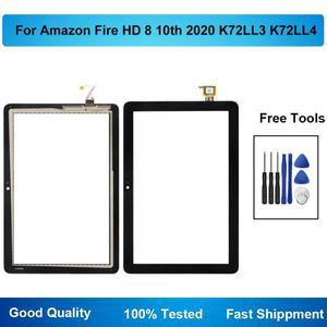Amazon Fire HD8 HD 8 2020 10세대 K72LL4 터치 스크린 디지타이저 패널 전면 유리 부품용 8인치