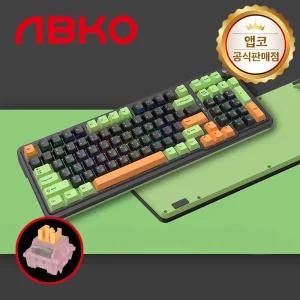 [국내정품] 앱코 AK99 유무선 블루투스 3모드 기계식 키보드 그린 저소음 피치축 V3