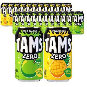 탐스 355ml 제로 1+1 사과 + 파인애플 총 24캔