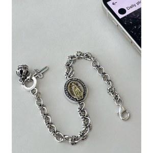 과달루페성모상팔찌 가톨릭 천주교성물 천주교 착용 스털링 실버 실버 짧은