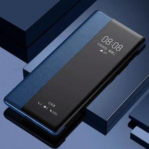 핸드폰 케이스 갤럭시 S23 S24 S25 A52 A72 A71 A51 S22 울트라 5G S21 S20 FE S10Plus 참고 20 가죽 커버에 대한 스마트 뷰 창 플립 케이스