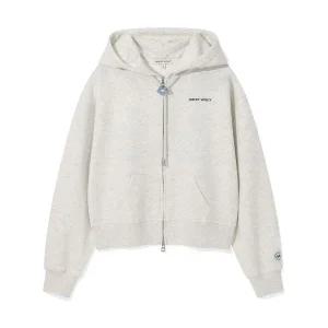 와키윌리 WACKY WILLY 우먼스 타이포 로고 크롭 후드집업 오트밀 WA2503HZ51OT 2450196