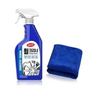 자동차 바퀴휠 청소 부식방지 광택 3분세차 휠크리너+고급타월 휠세정 철분제거