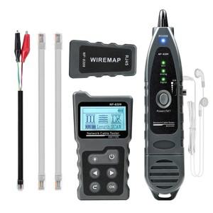 Noyafa NF-8209 네트워크 케이블 테스터 이더넷 추적기 Poe 검사기 LCD 디스플레이 측정 길이 와이어 맵 도