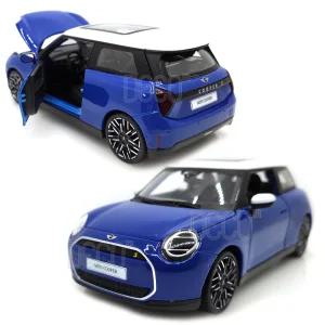 1:24 미니쿠퍼 SE 전기차 블루 미니카 다이캐스트 모형 슈퍼카
