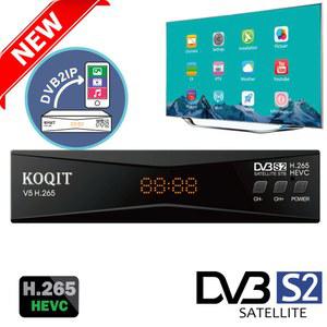 TV 수신기 DVB2IP 라이브 인터넷 H 265 스크린 디코더 Koqit VU 스틱 미러 캐스트 위성 HEVC DVB S2 Biss 파인더