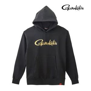 가마가츠 GM-3790 로고 후디 블랙 25 NEW 낚시후드티