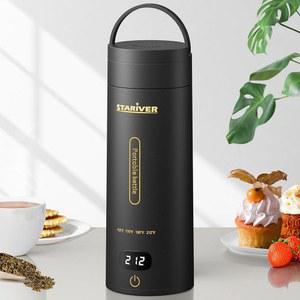 여행용 전기 주전자, 티 커피용 휴대용 소형 전기 주전자, 4가지 온도 조절 및 보온 기능이 있는 온수 주전자, 304 스테인리스 스틸 자동 차단 및 끓이기 건조 보호 기능