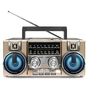 [코비]USB음원 SD TF카드 레트로 아날로그 블루투스 스피커 클래식 휴대용 탁상용 FM라디오 CRF-55B