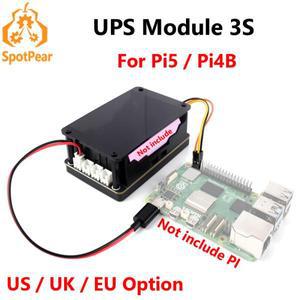 라즈베리 파이 5 UPS 전원 공급 장치 확장 보드, 무정전 전원 공급 장치 모듈, UPS 모듈 3S, Pi4B 용