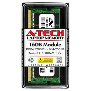 [미국배송] A-TECH 16GB DDR4 3200MHZ SODIMM PC4-25600 (PC4-3200AA) CL22 비ECC 노트북 RAM 메모리 모듈
