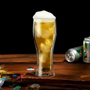 베스트 이중유리 맥주컵(400ML)