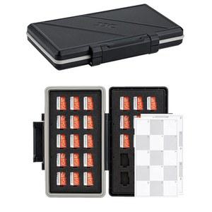[미국배송] 인덱스 라벨 방수 및 충격 방지 마이크로 SD 카드 홀더 컴팩트 MICROSDHC/MICROSDXC/MICRO 정리함이 있는 30 슬롯 MICRO 케이스