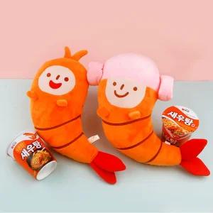 새우탕 인형 2종인테리어 봉제 모형 귀여운 선물용 캐릭터 장식