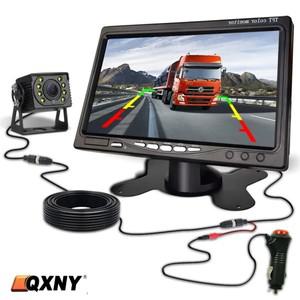퀸더 트럭 후방 카메라 24V 자동차  HD 7인치 LCD 모니터 DVD 디스플레이 RV 밴 픽업 캠퍼 버스 주차