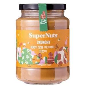 슈퍼너츠 100% 땅콩 피넛버터 크런치 460g x 2개