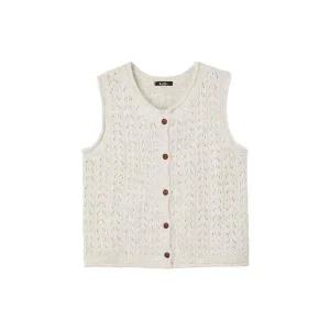 [LAP](대구신세계)버튼 라운드 니트베스트 AR4KVB40