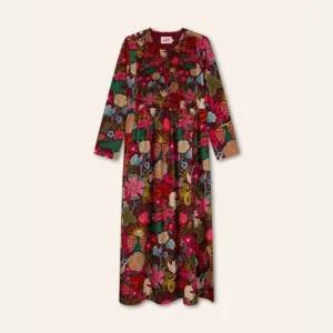 [갤러리아] (25F/W)오일릴리플라워 패턴 디나우븐 원피스(OWHFAOP009)