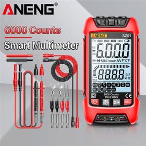지능형 디지털 멀티미터 ANENG SZ01 휴대용 6000 카운트 AC/DC 전류 전문 미터 멀티메트로 옴 맥아미터 테
