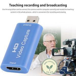 USB 캡처 카드 HDMI 호환 비디오 그래버 레코드 박스 PS4 DVD 캠코더 카메라 녹화 라이브 스트리밍용 4K 10