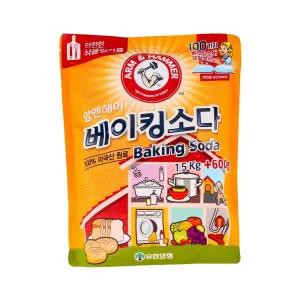 (말랑)암앤해머 베이킹소다 2100g 과일세척 주방청소 청소용 세탁용 세제 빨래 세척제 삶기