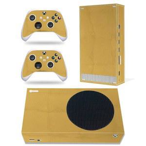 Xbox Series S 콘솔 및 컨트롤러 골드용 UUShop 골든 스킨 데칼 스티커 커버 세트