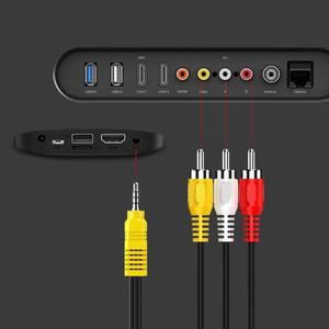 3.5MM 잭 3 RCA 케이블 비디오 컴포넌트 AV 어댑터 TCL TV 노트북 DVD용 빨강 흰색 노랑 여성용