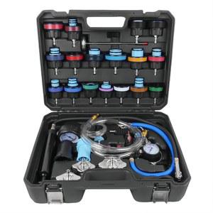 CXPRO 28개 범용 라디에이터 압력 테스터 키트, 공압 진공 냉각 시스템 퍼지 리필 누수/리필 세트, 자동차 국산/수입 차량, 오토바이