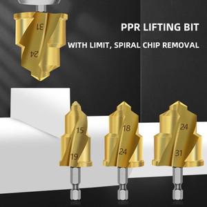 용접봉PPR 리프팅 스텝 드릴 비트 육각 생크 수도관 연결 도구 리머 모따기 20mm