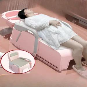 접이식 성인 샴푸의자 가정용 헤어 샴푸 침대