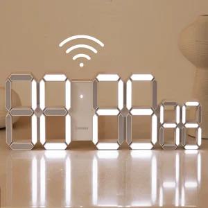 루미너스 스톱워치 LED 벽시계 벽걸이 디지털 전자 시계 사무실 인테리어 무소음 디자인