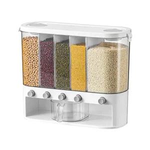 곡물보관 잡곡 보관통 5단 계량 10kg 쌀독