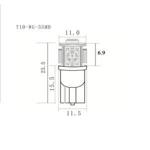 10pcs  AC 8V LED 웨지 램프 SX1050 SX980 파이오니어 스테레오 수신기에 대 한 8v 300mA 백열 전구 교체