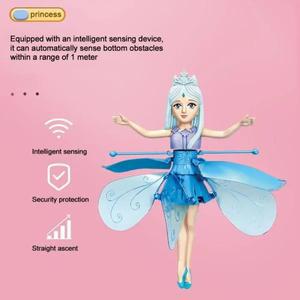 재미 있은 유도 비행 인형 일시 중단 된 Quadcopter 요정 귀여운 마법의 공주 미니 드론 장난감 제스처 회