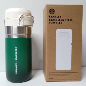스타벅스 스탠리 SS 캠퍼스 그린 퀵고 보온병 473ml