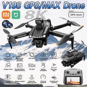 Xiaomi Mijia V198 MAX GPS 드론 8K 전문 HD 카메라 브러시리스 레이저 장애물 회피 Foldable Quadcopter A