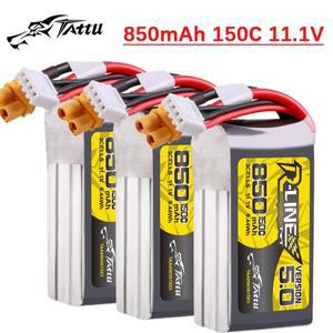 TATTU-R-LINE 5.0 RC 헬리콥터 Quadcopter FPV 레이싱 드론 부품 용 11.1V 850mAh 150C LiPo 배터리 (XT30X