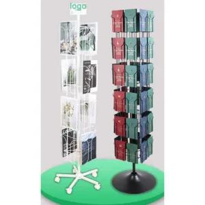 엽서 진열대 매장 팜플렛 잡지 꽂이 스타커 상품 회전