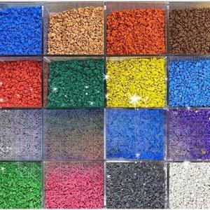 고무칩 탄성 고무 평탄화 컬러칩 놀이터 안전바닥