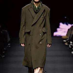 [곽현주컬렉션]  25FW KHAKI GREEN PIERCING COAT