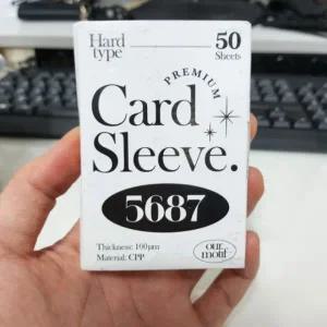 5687 포카 슬리브 필름 (50개입) 포토 카드 홀더 바인더 탑로더 프로텍터 하드 보호 앨범 케이스 보관함