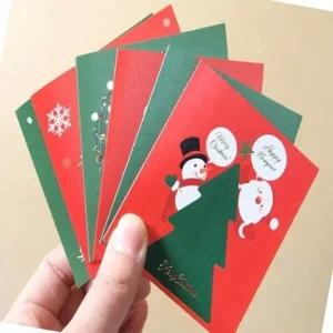크리스마스 카드 디자인 12종 핸드메이드 봉투 포함 연하장 (WFK8C0H)