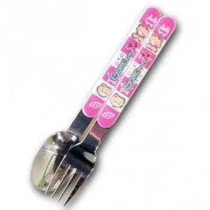 곰고미 칼라 캐주얼 2P 스푼 필수템 포크 세트 어린이