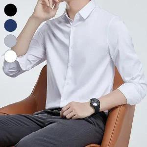 [셀러허브][라일리] Rly 남자 핏 와이셔츠 옷 구김 반팔 (S41572299)