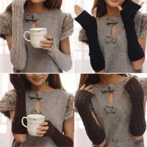 사무실 암워머 손토시 꽈배기 레그워머