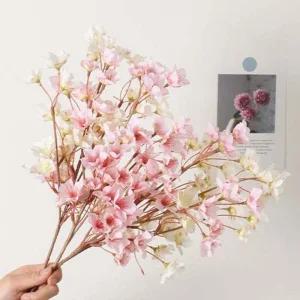 인테리어 장식 조화 복숭아 꽃 실내 장식용 오랜 기간 사용 가능한 소품