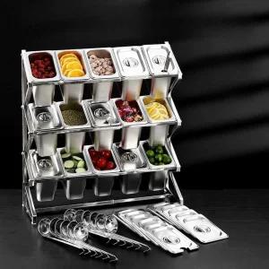 스텐 밧드 바트 업소용 대형 보관 스텐통 워머 반찬통