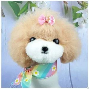 강아지 데이지 스카프 봄나들이 고양이 외출 악세사리 강아지봄옷