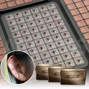 혈기침석 확풀려 무릎 허리 근육뭉침 통증 완화 귀 혈 이혈 혈자리 지압 자극 마사지 수지 침 패치 1세트